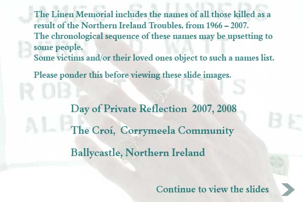northern ireland troubles memorial handkerchief